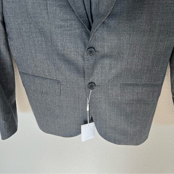 New Oliver Wicks Charcoal Wool and Silk Suit Jacket Blazer Men’s Business - Picture 4 of 12